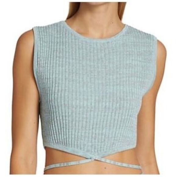 Christopher Esber NWT Knit Sleeveless Tie Crop - Picture 1 of 6